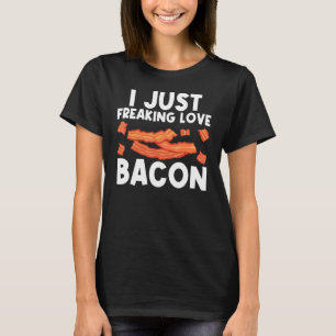 Cool Bacon Art voor mannen Varkenshoudende stammen T-shirt