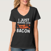 Cool Bacon Art voor mannen Varkenshoudende stammen T-shirt (Voorkant)
