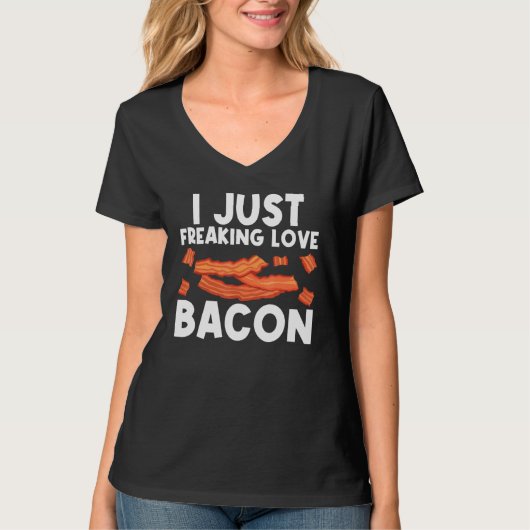 Cool Bacon Art voor mannen Varkenshoudende stammen T-shirt (Voorkant)