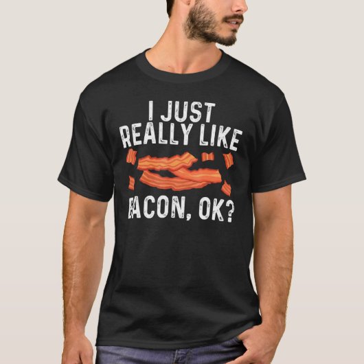 Cool Bacon Art voor mannen Varkenshoudende stammen T-shirt (Voorkant)