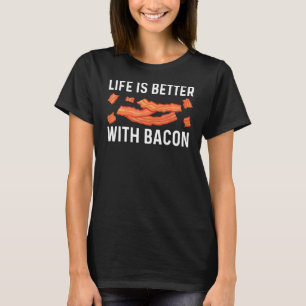 Cool Bacon Art voor mannen Varkenshoudende stammen T-shirt