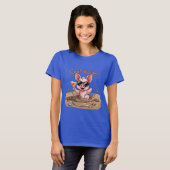 "Cool Bacon" Biggetje in Zonnebril T-shirt (Voorkant volledig)