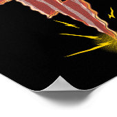 Cool Bacon Design For Men Women Kids Meat Food Bac Poster (Hoek)