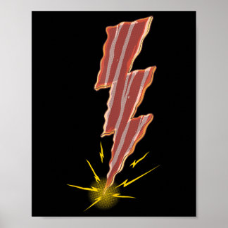 Cool Bacon Design For Men Women Kids Meat Food Bac Poster