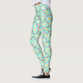Cool Bacon Egg Sausage Ontbijtvoedingspatroon Leggings (Links)