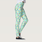 Cool Bacon Egg Sausage Ontbijtvoedingspatroon Leggings (Rechts)