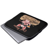 "Cool Bacon" Piglet in Sunglasses Laptop Sleeve (Voorkant onderkant)