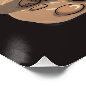 "Cool Bacon" Piglet in Sunglasses Perfect Poster (Hoek)