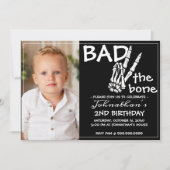 Cool Bad Two Het Bone Halloween 2e Verjaardagsfees Kaart (Voorkant)