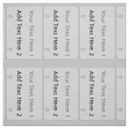 Cool Badge Voeg tekst Patroon Grijs Stof