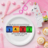 Cool Badminton Het is een manier van leven Papieren Bordje (Feest)