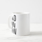 Cool Badminton Minimal Art Koffiemok (Voorkant links)