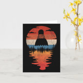 Cool Badminton Retro Sunset Style Kaart (Gele Bloem)