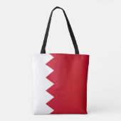 Cool Bahrain Flag Mode Tote Bag (Achterkant)
