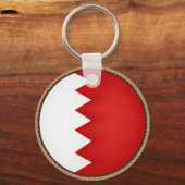 Cool Bahrain Flag Seal Sleutelhanger (Voorkant)