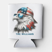 Cool Bald Eagle op 4 juli Blikjeskoeler (Voorkant)