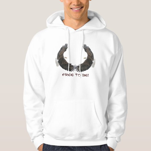 Cool Bald Eagle Wildlife Collectie Hoodie (Voorkant)