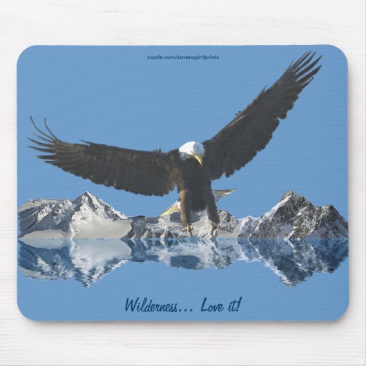 Cool Bald Eagle Wildlife Collectie Muismat (Voorkant)