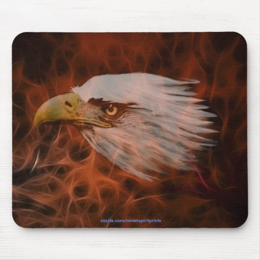 Cool Bald Eagle Wildlife Collectie Muismat (Voorkant)