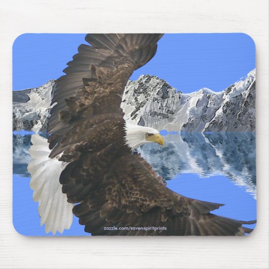 Cool Bald Eagle Wildlife Collectie Muismat (Voorkant)