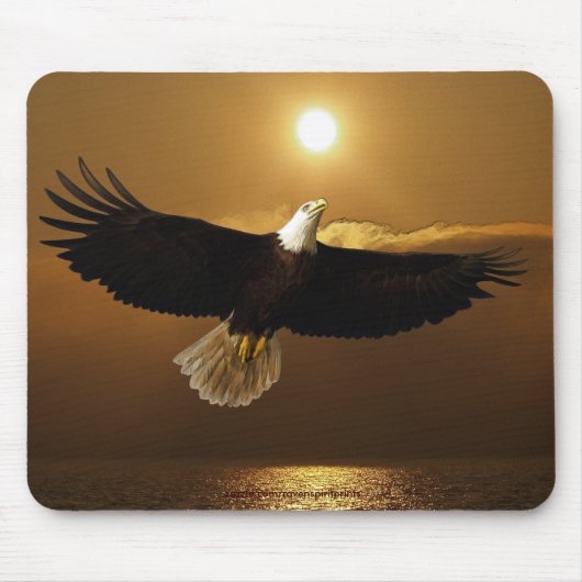 Cool Bald Eagle Wildlife Collectie Muismat (Voorkant)