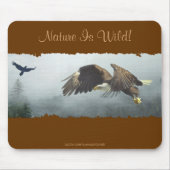 Cool Bald Eagle Wildlife Collectie Muismat (Voorkant)