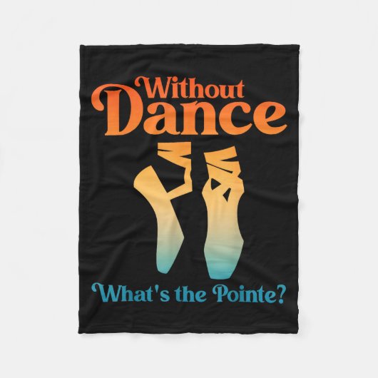 Cool Ballet Art For Women Girls Ballet Dancer Reci Fleece Deken (Voorkant)