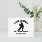 Cool ballroom dans design briefkaart (Staand voorkant)
