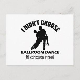 Cool ballroom dans design briefkaart