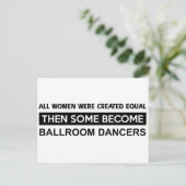 Cool Ballroom Dansende design Briefkaart (Staand voorkant)
