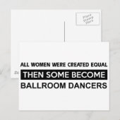 Cool Ballroom Dansende design Briefkaart (Voorkant / Achterkant)