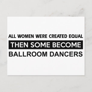 Cool Ballroom Dansende design Briefkaart