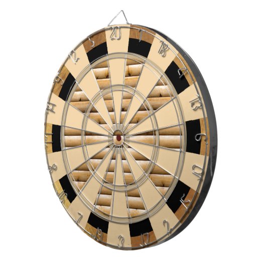 Cool Bamboo Combo Regulation Dart Board Dartbord (Voorkant Rechts)