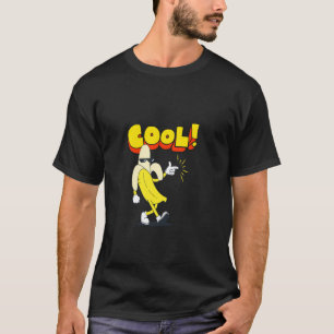 COOL Banaan Cartoon Grappig Retro Pop Art Fruit De T-shirt