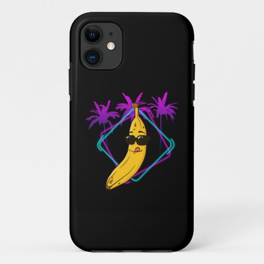 Cool banaan party retro Case-Mate iPhone case (Achterkant)