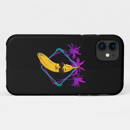 Cool banaan party retro Case-Mate iPhone case (Achterkant (horizontaal))