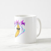 Cool banaan party retro koffiemok (Voorkant rechts)