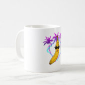 Cool banaan party retro koffiemok (Voorkant links)