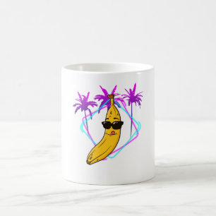 Cool banaan party retro koffiemok