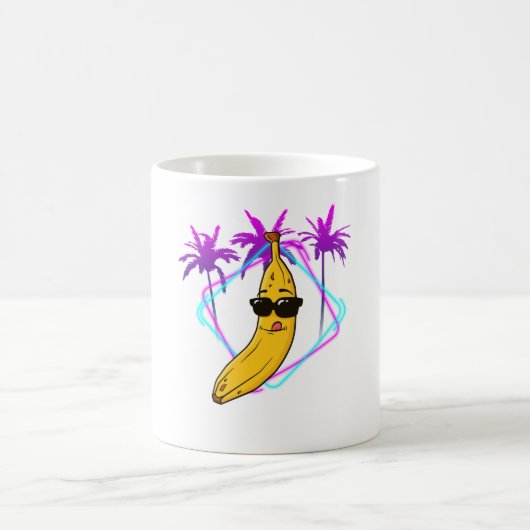 Cool banaan party retro koffiemok (Center)