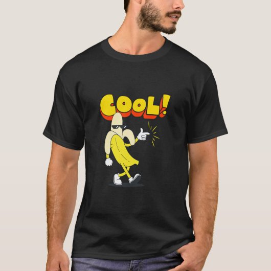 "Cool Banana Walking: Fun & Funky T-Shirt Design" (Voorkant)