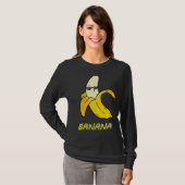 Cool Banana with sunglasses and kissy face  cute f T-shirt (Voorkant volledig)