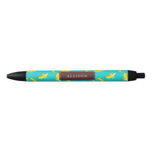 Cool Bananas Pattern Personalized Zwarte Inkt Pen