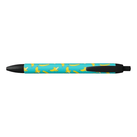 Cool Bananas Pattern Personalized Zwarte Inkt Pen (Achterkant)
