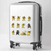 Cool Bananen Tattoo Emoji Sticker Pack (Koffer)