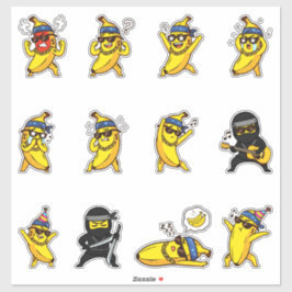 Cool Bananen Tattoo Emoji Sticker Pack
