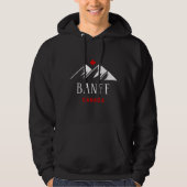 Cool Banff Canada Mountains esdoornblad donkere kl Hoodie (Voorkant)