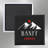 Cool Banff Canada Mountains esdoornblad donkere kl Magneet