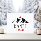 Cool Banff Canada Mountains esdoornblad licht-kleu Briefkaart