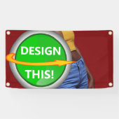 COOL! Banner - 1.6'x3' - Outdoor w / Metalen Gromm (Horizontaal)